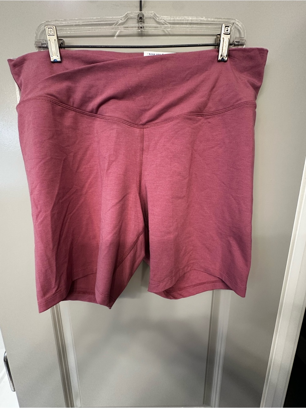 Old Navy High-Waist Bike Shorts in Mauve Pink